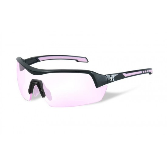 Wiley X Rem Női Platinum lövőszemüveg, sárga, füst szürke, tiszta rózsaszín lencsékkel, fekete-pink keret